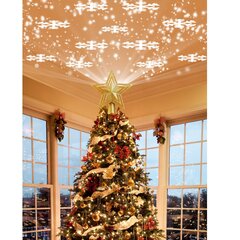 Рождественский светодиодный проектор – елочный топпер, TaoTronics TT-CL041, снежинки цена и информация | Елочные игрушки | 220.lv