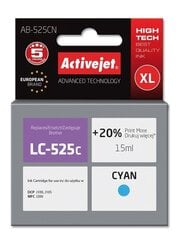 Ink ActiveJet AB-525CN | Cyan | 15 ml | Brother LC525C cena un informācija | Tintes kārtridži | 220.lv
