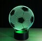 Naktslampiņa LED RGB Futbola bumba cena un informācija | Galda lampas | 220.lv