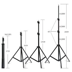 Stand double SHOX-003 cena un informācija | Apgaismojums fotografēšanai | 220.lv