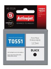 Ink ActiveJet AE-551 | Black | 13,5 ml | Chip | Epson T0551 cena un informācija | Tintes kārtridži | 220.lv