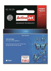 Ink ActiveJet AE-1812N | Cyan | 15 ml | Epson T1812 цена и информация | Картриджи для струйных принтеров | 220.lv