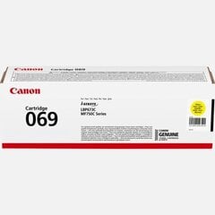 Картридж Canon Toner 069 Yellow (5091C002) цена и информация | Картриджи для лазерных принтеров | 220.lv