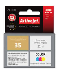 Ink ActiveJet AL-35 | Color | 21 ml | Refill | Lexmark 18C0035E cena un informācija | Tintes kārtridži | 220.lv