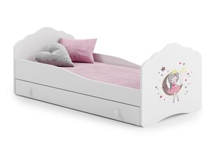 Gulta ADRK Furniture Casimo Sleeping Princess, balta cena un informācija | Bērnu gultas | 220.lv