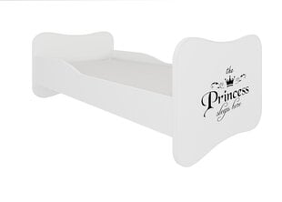 Кровать ADRK Furniture Gonzalo Princess Black, 160x80 см, белый цвет цена и информация | Детские кровати | 220.lv