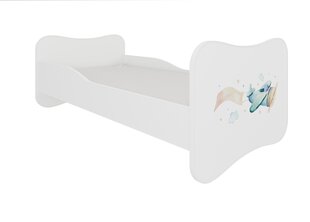 Кровать ADRK Furniture Gonzalo Plane with a Banner, 160x80 см, белый цвет цена и информация | Детские кровати | 220.lv