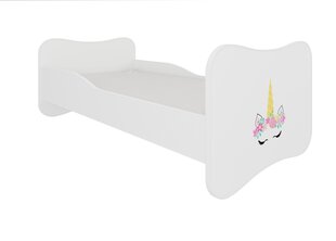 Кровать ADRK Furniture Gonzalo Unicorn, 140x70 см, белый цвет цена и информация | Детские кровати | 220.lv