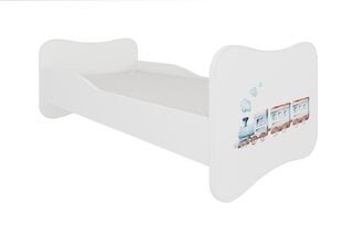 Кровать ADRK Furniture Gonzalo Railway, 140x70 см, белого цвета цена и информация | Детские кровати | 220.lv