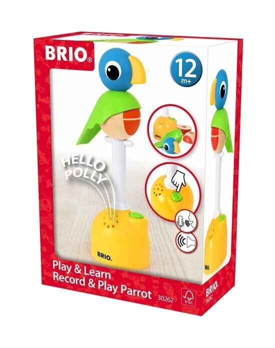 Interaktīva rotaļlieta Play & Learn Parrot Brio, 30262 cena un informācija | Rotaļlietas zīdaiņiem | 220.lv