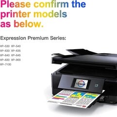 Uniowk saderīga tintes kasetne EPSON 33XL izteiksmei Premium XP-540 XP-630 XP-635 XP-640 XP-900 XP-7100 (10-pack) cena un informācija | Piederumi printerim | 220.lv