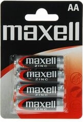 Maxell Bateria AA/R6 4 gab. cena un informācija | Baterijas | 220.lv