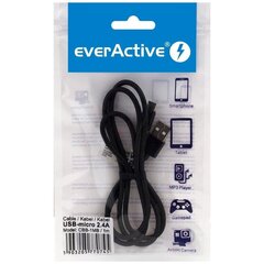 EverActive, USB-A/Micro USB, 1 m цена и информация | Кабели и провода | 220.lv