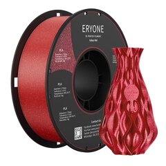 Eryone dzirkstošā mirdzuma-spīduma pla kvēldiega voor 3D printeris, 1,75 mm, tolerantija: ± 0,03 mm, 1 kg (2,2 mārciņas)/spole, sarkans cena un informācija | Piederumi printerim | 220.lv