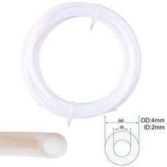 Hewlkklung 5 gabali ptfe teflona caurule (1 m) + 5 gabali PC4-M6 Ātra savienošana + 5 gabali PC4-M10 taisns pneimatiskais stiprinājums 3D printera bowden ekstruders 1,75 mm pavediens (iesaiņojiet ar 15 gabaliem) cena un informācija | Piederumi printerim | 220.lv