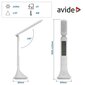 LED uzlādējama galda lampa AVIDE Calendar 5W balta cena un informācija | Galda lampas | 220.lv