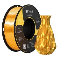 Eryone Ultra-Seide PLA Filament для 3D-принтера, 1,75 мм, допуск: ± 0,03 мм, 1 кг (2,2 фунта)/катушка, золотой цена и информация | Аксессуары для принтера | 220.lv
