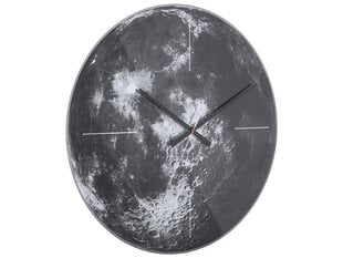 Sienas pulkstenis - Mēness, pelēks cena un informācija | Pulksteņi | 220.lv