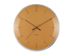 Sienas pulkstenis - spāre, dzeltens, 40 cm цена и информация | Часы | 220.lv