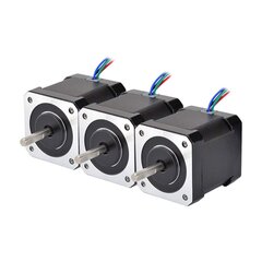 Stepperline 3 штуки NEMA 17 STEP MOTOR BIPOLAR 59NCM (84OS.IN) 2A 42x48mm 4 -Plowires с кабелем и разъемом для 3D -принтера/ DIY CNC цена и информация | Аксессуары для принтера | 220.lv