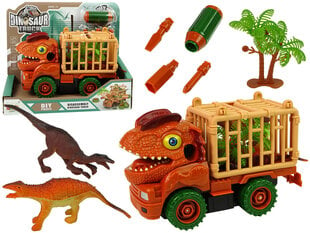 Izjaucama kravas automašīna Dinosaur Truck ar aksesuāriem, oranža cena un informācija | Rotaļlietas zēniem | 220.lv