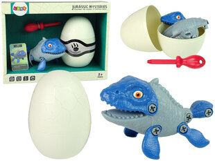 Конструктор - динозавр Mosasaur с яйцом, синий цена и информация | Игрушки для мальчиков | 220.lv