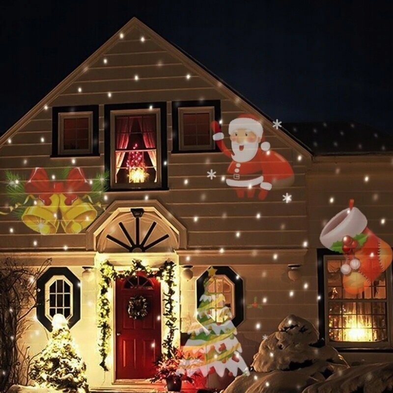 Ziemassvētku LED āra projektors ar tālvadības pulti cena un informācija | Ziemassvētku dekorācijas | 220.lv