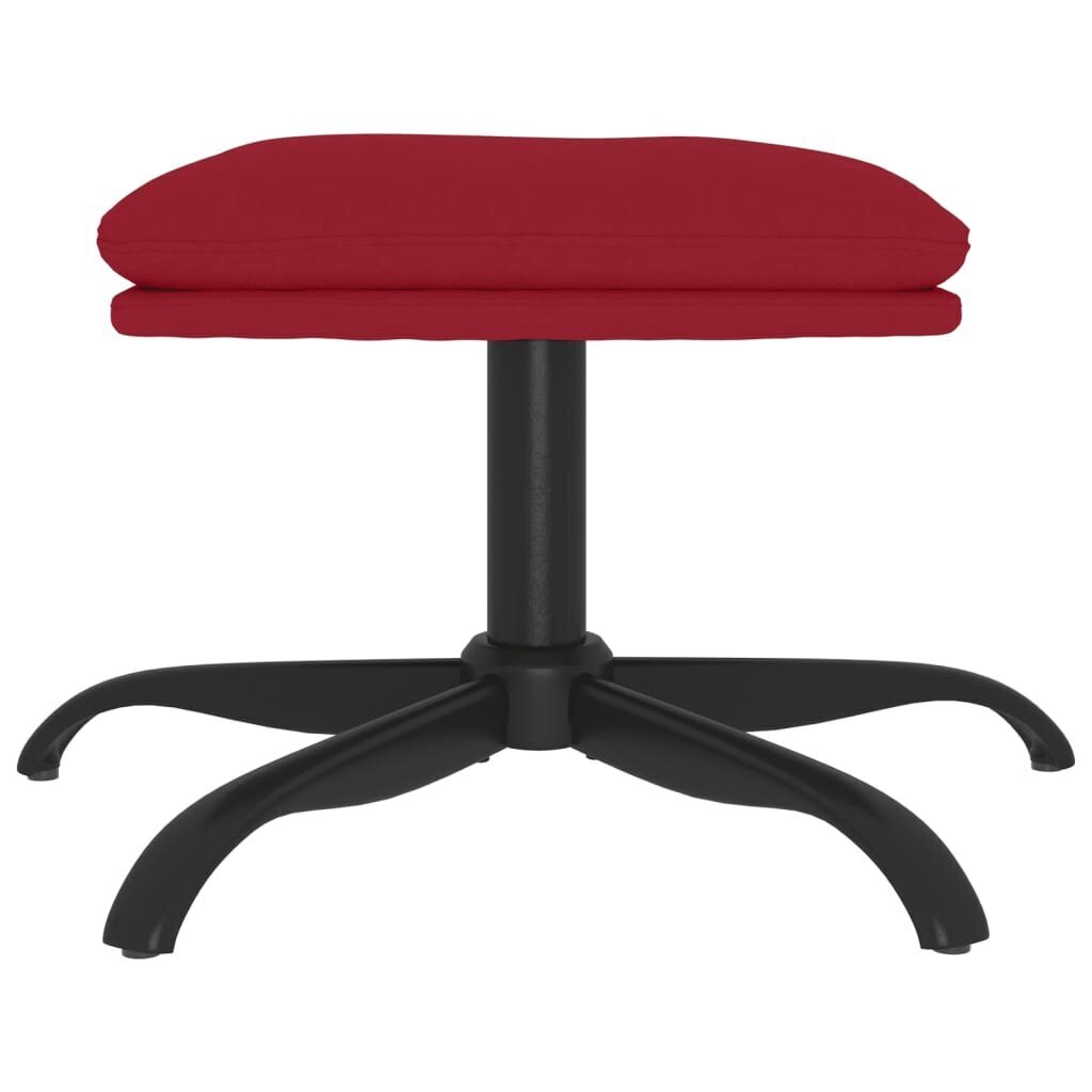 Kāju krēsls, sarkanvīna krāsa, 60x60x39cm, samts цена и информация | Sēžammaisi, pufi | 220.lv