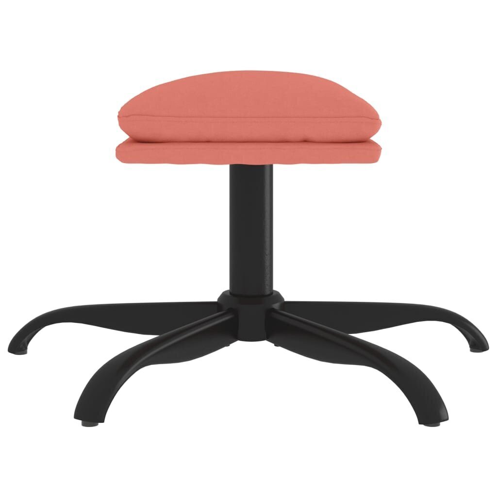Kāju krēsls, rozā, 60x60x39cm, samts цена и информация | Sēžammaisi, pufi | 220.lv