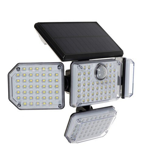 LED prožektors ar saules bateriju un kustības sensoru, 171 LED cena un informācija | Āra apgaismojums | 220.lv