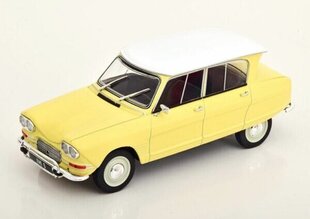 Citroen Ami 6 1968 Light Yellow/White WHITEBOX 1:18 WB124104 cena un informācija | Kolekcionējamie modeļi | 220.lv