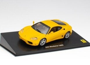 Ferrari 360 Modena 1999 Yellow FGT021 ALTAYA 1:43 цена и информация | Коллекционные модели автомобилей | 220.lv