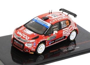 Citroen C3 Rally2 #23 Rallye Monte Carlo 2022 Y.Rossel RAM843 IXO 1:43 цена и информация | Коллекционные модели автомобилей | 220.lv