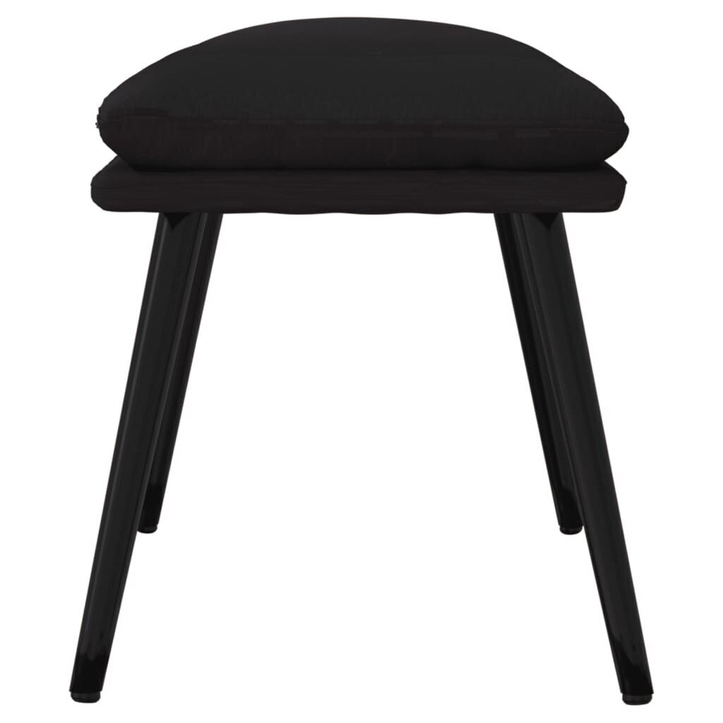 Kāju krēsls, melns, 45x29,5x39cm, mākslīgā āda, spīdīgs cena un informācija | Sēžammaisi, pufi | 220.lv