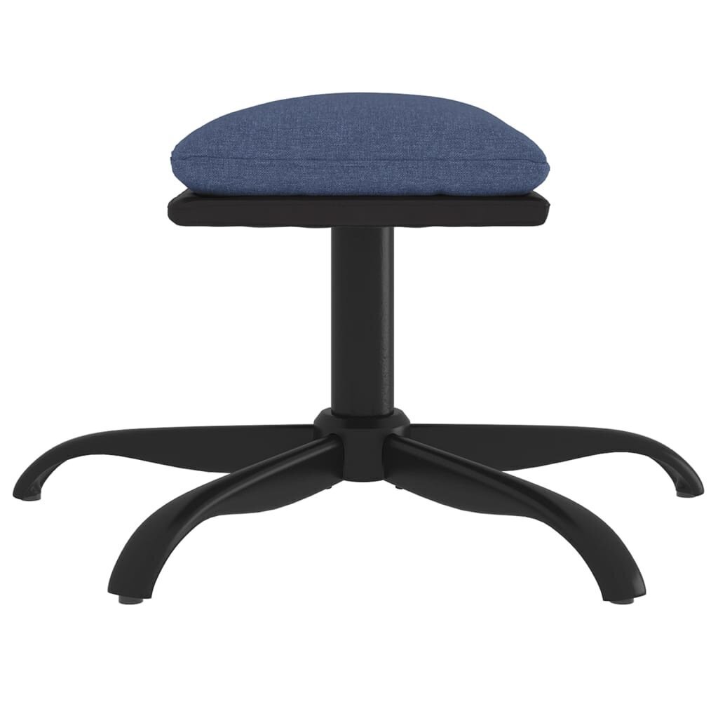 Kāju krēsls, zils, 60x60x39cm, mākslīgā āda цена и информация | Sēžammaisi, pufi | 220.lv