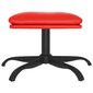 Kāju krēsls, sarkans, 60x60x39cm, mākslīgā āda cena un informācija | Sēžammaisi, pufi | 220.lv