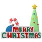 vidaXL piepūšams Merry Christmas dekors, LED, 197 cm cena un informācija | Svētku dekorācijas | 220.lv