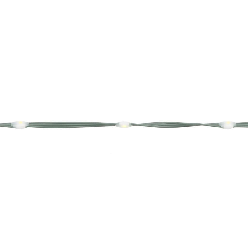 vidaXL Ziemassvētku egle karoga mastam, 1134 vēsi baltas LED, 800 cm цена и информация | Ziemassvētku lampiņas, LED virtenes | 220.lv