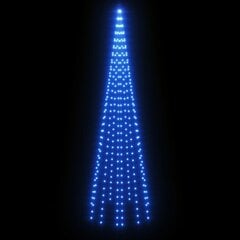 vidaXL Ziemassvētku egle karoga mastam, 310 zilas LED, 300 cm цена и информация | Гирлянды | 220.lv