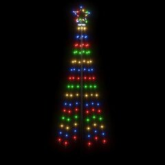 vidaXL Ziemassvētku egle, 108 krāsainas LED lampiņas, 70x180 cm cena un informācija | Ziemassvētku dekorācijas | 220.lv