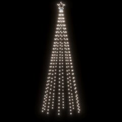 vidaXL Ziemassvētku egle, 310 vēsi baltas LED lampiņas, 100x300 cm cena un informācija | Ziemassvētku dekorācijas | 220.lv