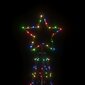 vidaXL Ziemassvētku egle, 500 krāsainas LED lampiņas, 100x300 cm цена и информация | Ziemassvētku dekorācijas | 220.lv