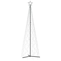 vidaXL Ziemassvētku egle, 500 vēsi baltas LED lampiņas, 100x300 cm cena un informācija | Ziemassvētku dekorācijas | 220.lv