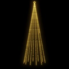 vidaXL Ziemassvētku egle, 732 silti baltas LED lampiņas, 160x500 cm cena un informācija | Ziemassvētku dekorācijas | 220.lv