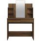 Tualetes galdiņš ar spoguli, brūns ozols, 96x40x142cm цена и информация | Kosmētikas galdiņi | 220.lv