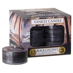 Tējas sveces Yankee Candle Black Coconut Candle - Aromatic tea candles (12 gab.) 9.8g cena un informācija | Sveces un svečturi | 220.lv