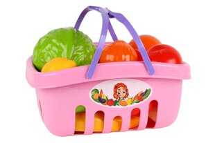 Iepirkumu grozs ar rotaļu pārtiku, rozā cena un informācija | Rotaļlietas meitenēm | 220.lv
