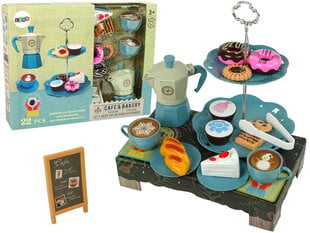 Rotaļu trauku un ēdiena komplekts Cafe & Bakery cena un informācija | Rotaļlietas meitenēm | 220.lv