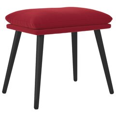 Kāju krēsls, sarkanvīna krāsa, 45x29,5x39cm, samts cena un informācija | Sēžammaisi, pufi | 220.lv