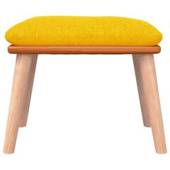 Kāju krēsls, sinepju dzeltens, 45x29,5x39cm, audums cena un informācija | Sēžammaisi, pufi | 220.lv
